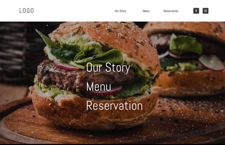 design burger restaurant onepage design burger restaurant onepage